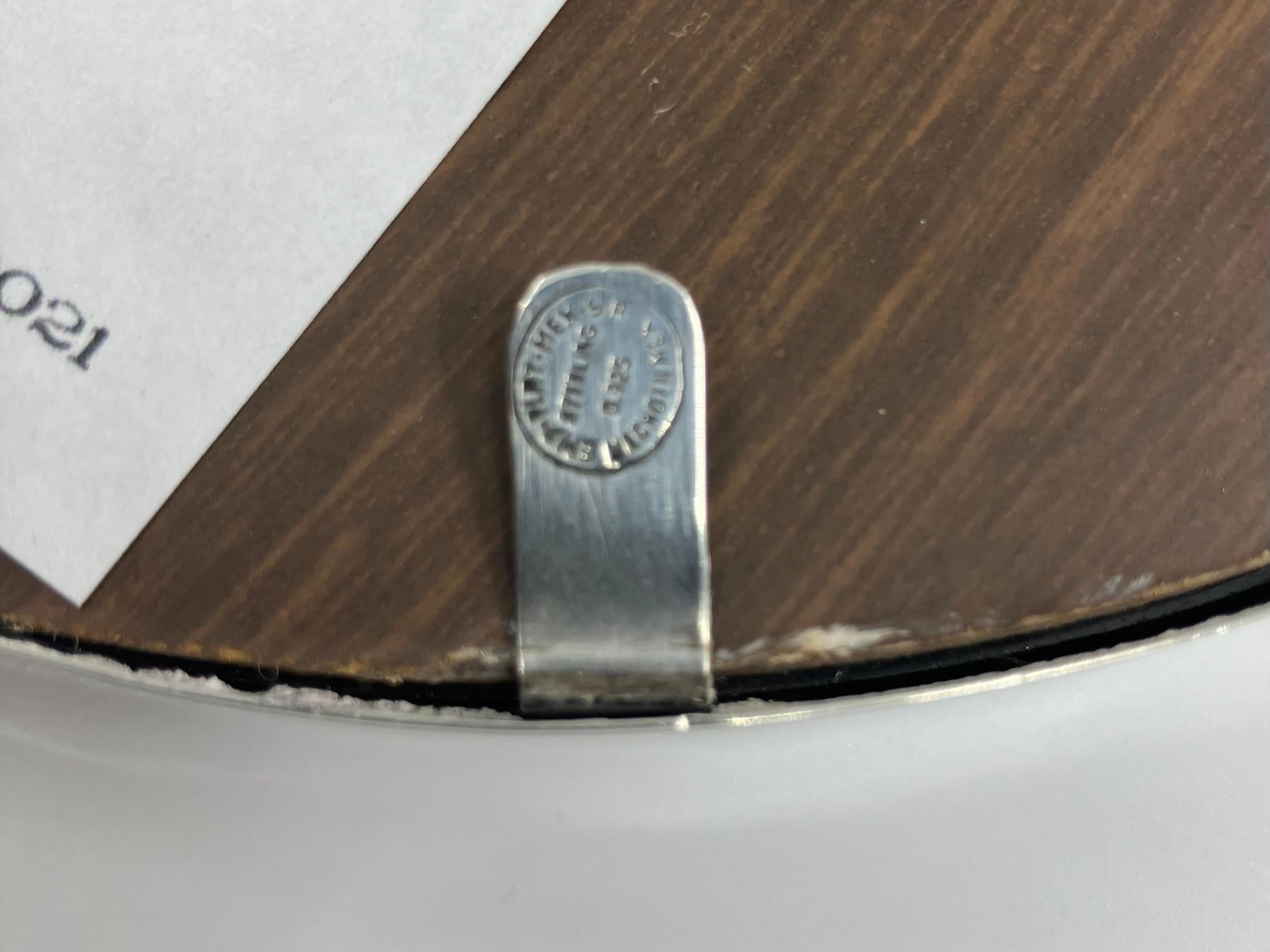 Sterling Silver Circular Standing Frame For Sale 1