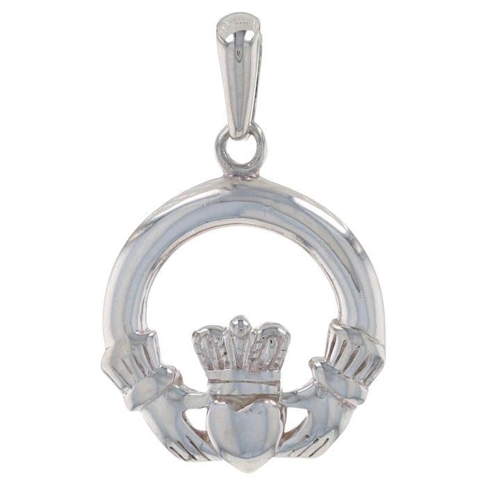 Sterling Silver Claddagh Pendant - 925 Friendship Love Marriage For Sale