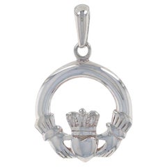 Sterling Silver Claddagh Pendant - 925 Friendship Love Marriage