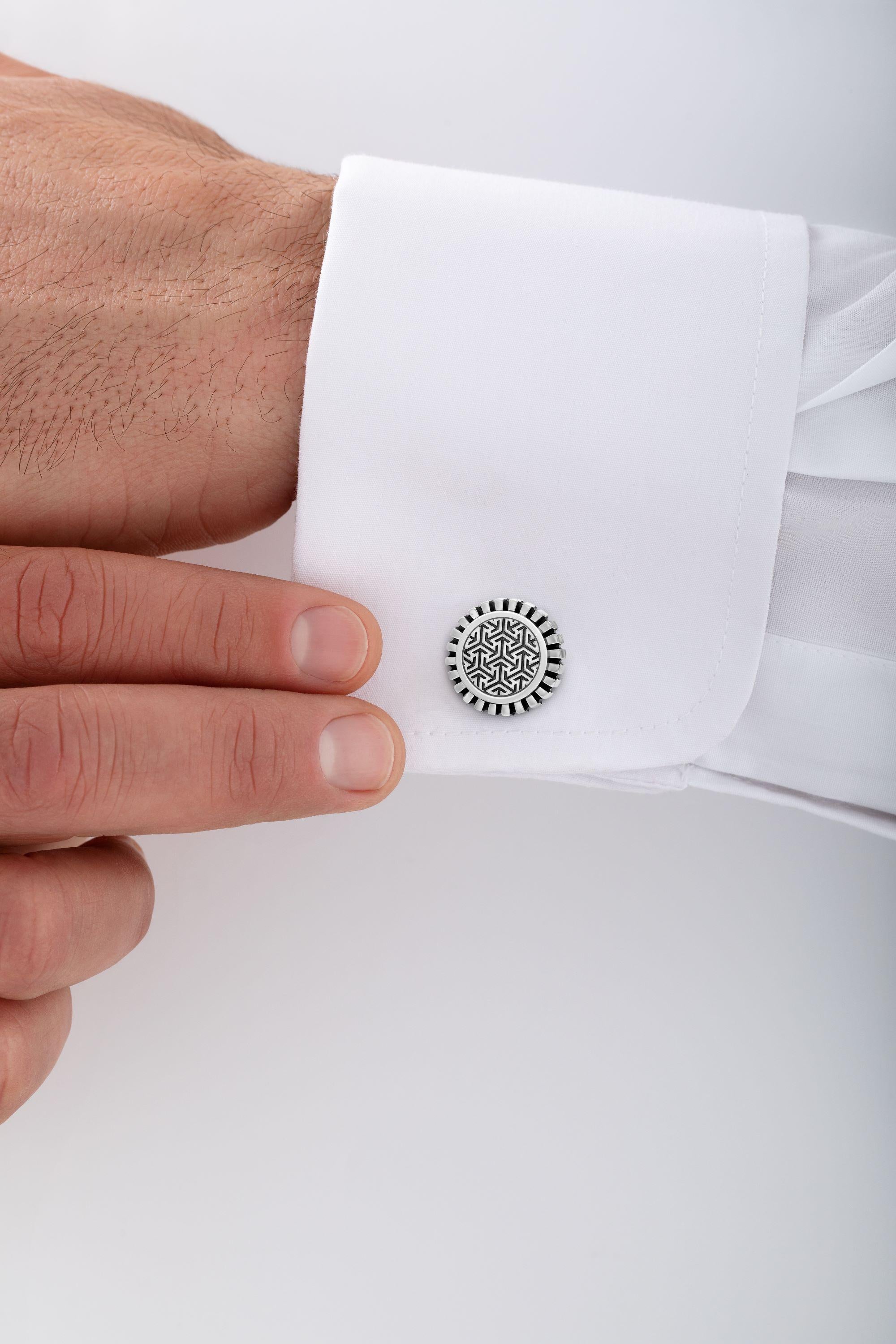 Gemelli classici Mamluk in argento sterling In condizioni Nuovo in vendita a London, GB
