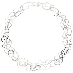 Sterling Silver "Clouds" Link Necklace