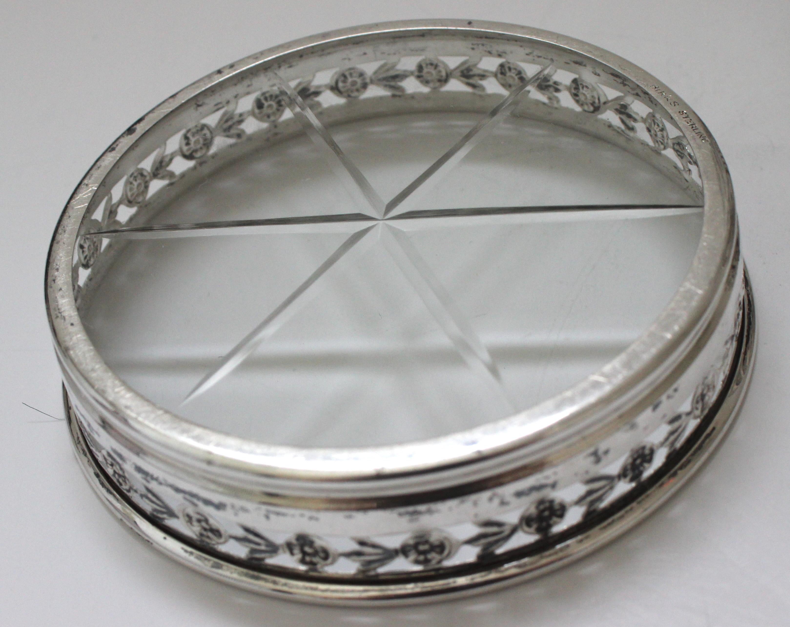American Sterling Silver Coaster Set by Birks
