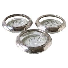 Posavasos de plata de ley