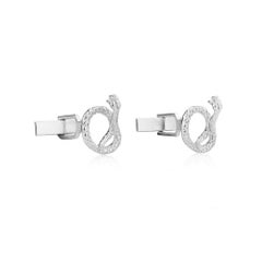 Sterling Silver Cobra Cufflinks