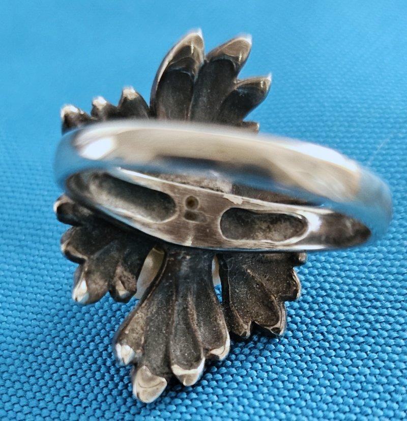 Anillo de cóctel de plata de ley, Vintage OFERTA DE CIERRE en Bueno estado para la venta en Warrenton, OR