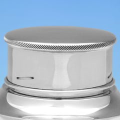 Art Deco Cocktailshaker aus deutschem Sterlingsilber von Gottlieb Kurz um 1940