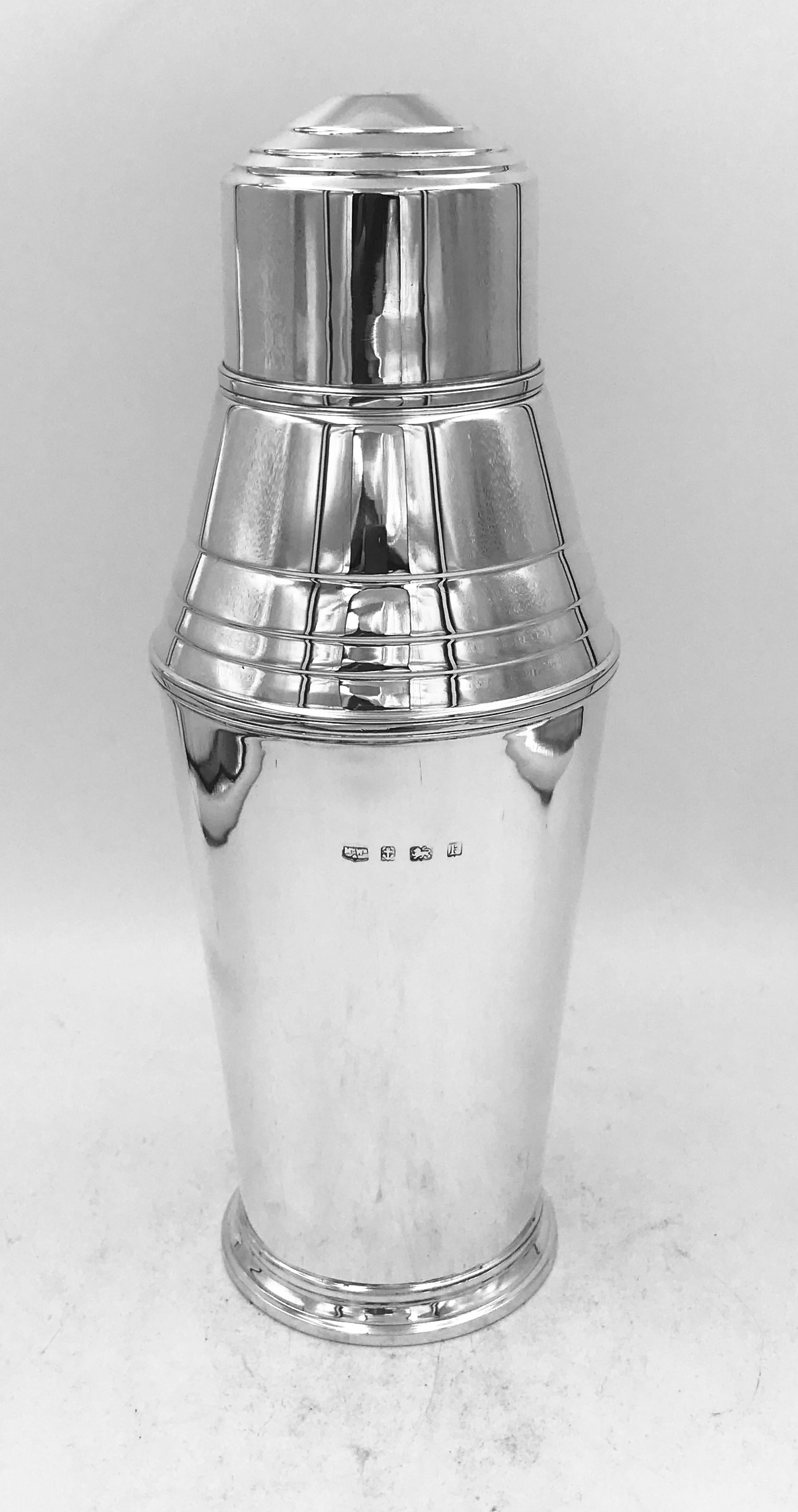 Sterling Silver Cocktail Shaker 1
