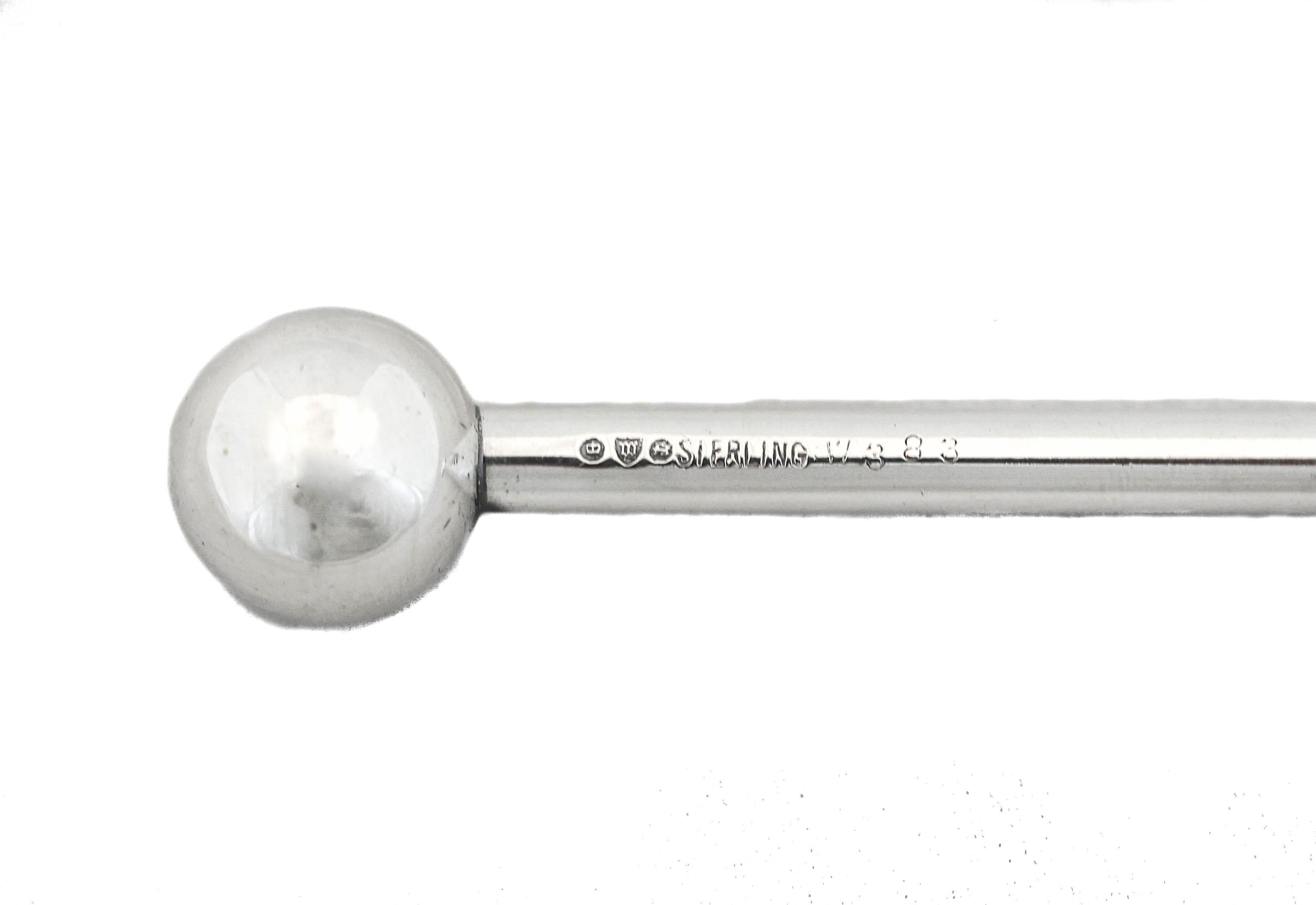 Mid-20th Century Sterling Silver Cocktail Spoon
