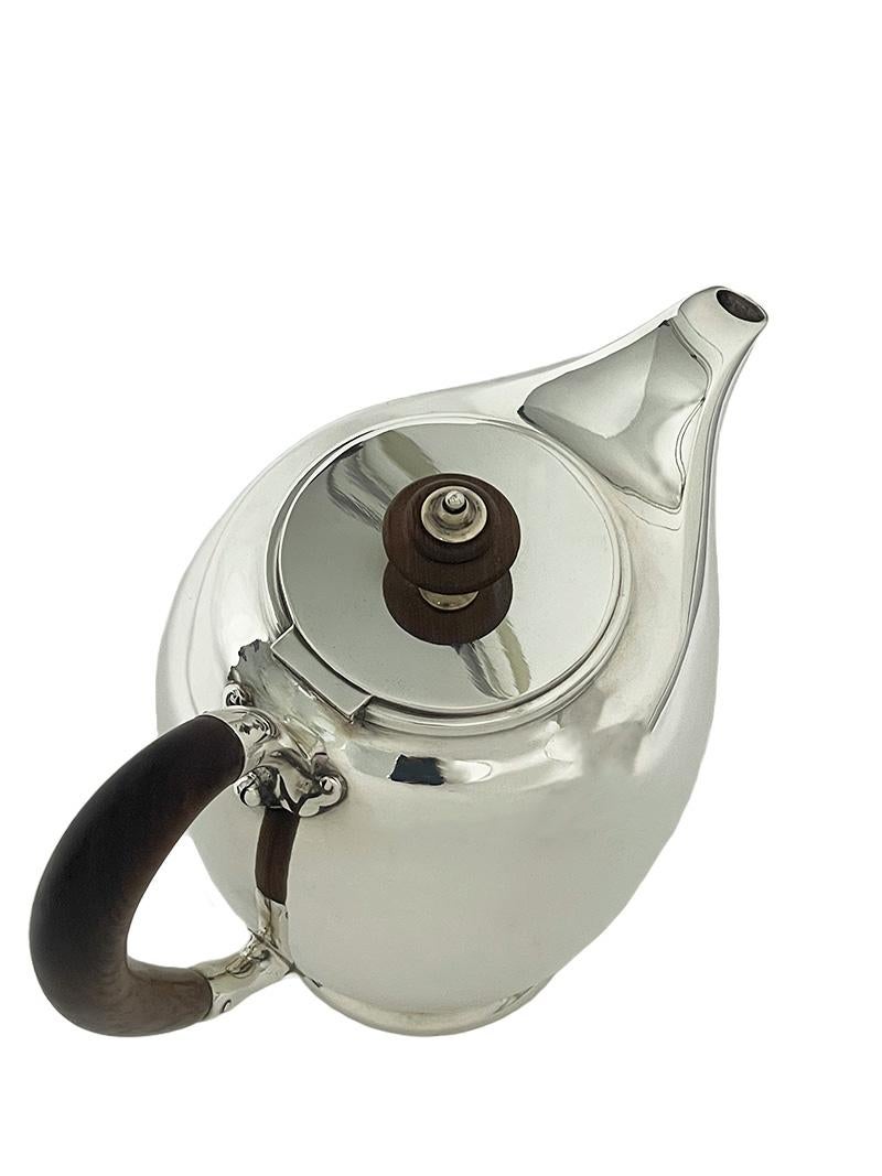 20th Century Sterling silver coffeepot, ca 1940 For Sale