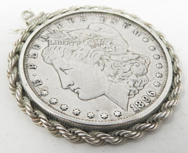 Sterling Silver Coin Pendant For Sale at 1stDibs