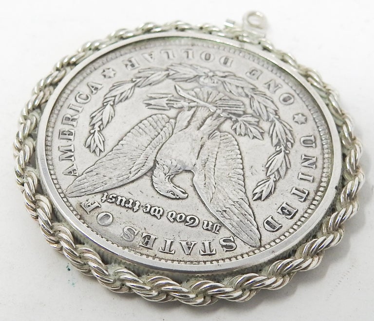 Sterling Silver Coin Pendant For Sale at 1stDibs
