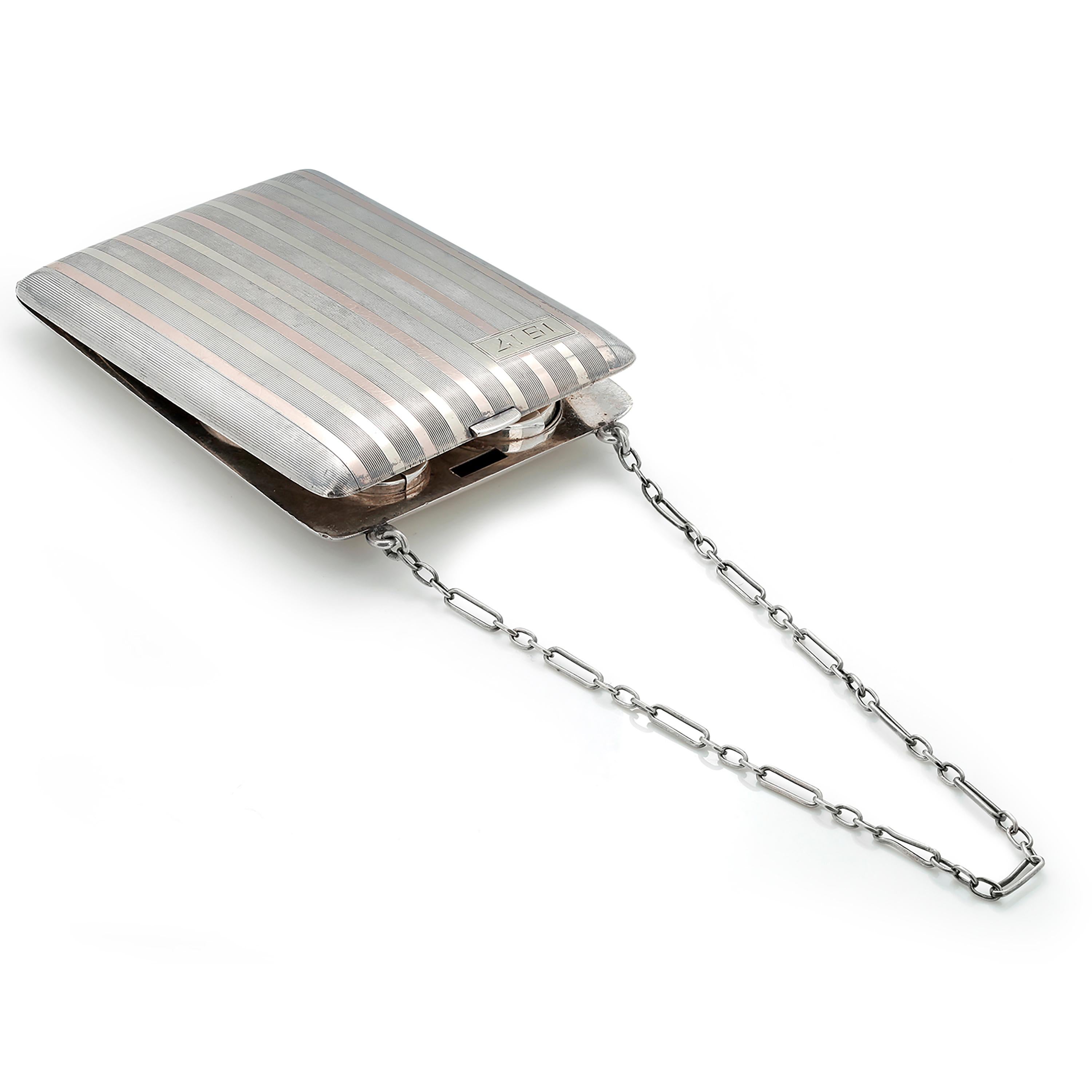 silver rose purse