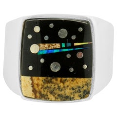 Sterling Silver Comet Men’s Ring