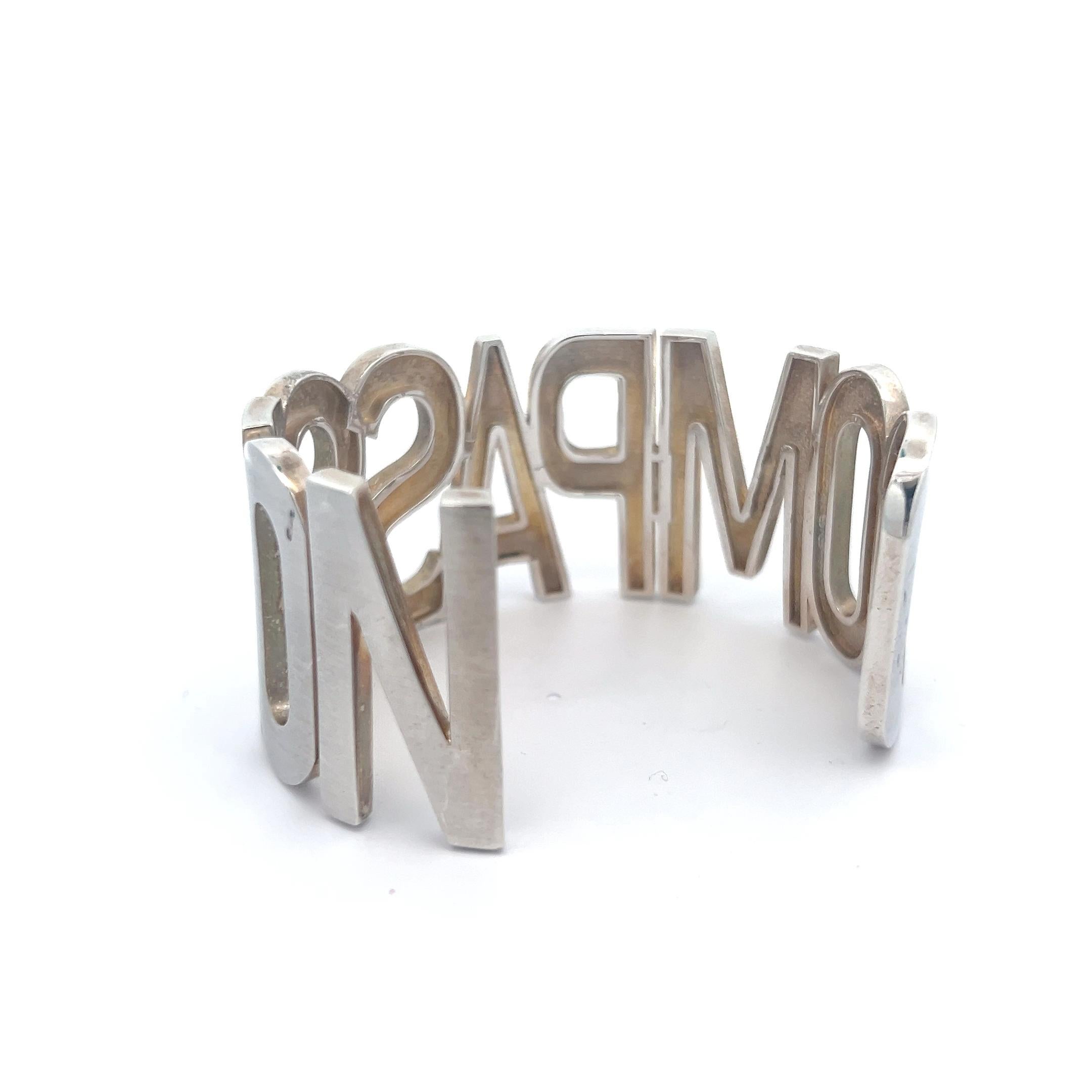 Bracciale COMPASSION in argento 925 In condizioni Nuovo in vendita a New York, NY