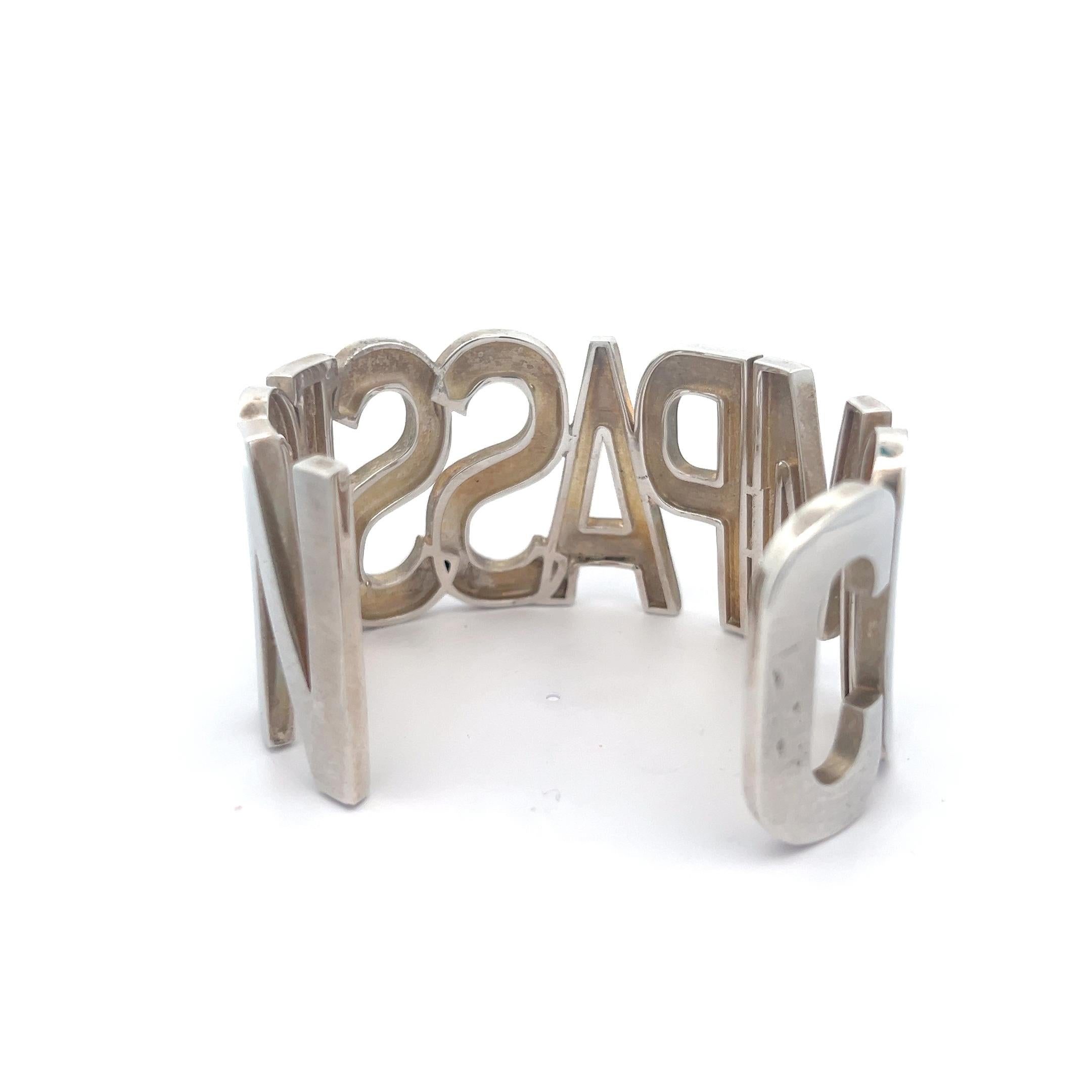 Bracciale COMPASSION in argento 925 in vendita 1