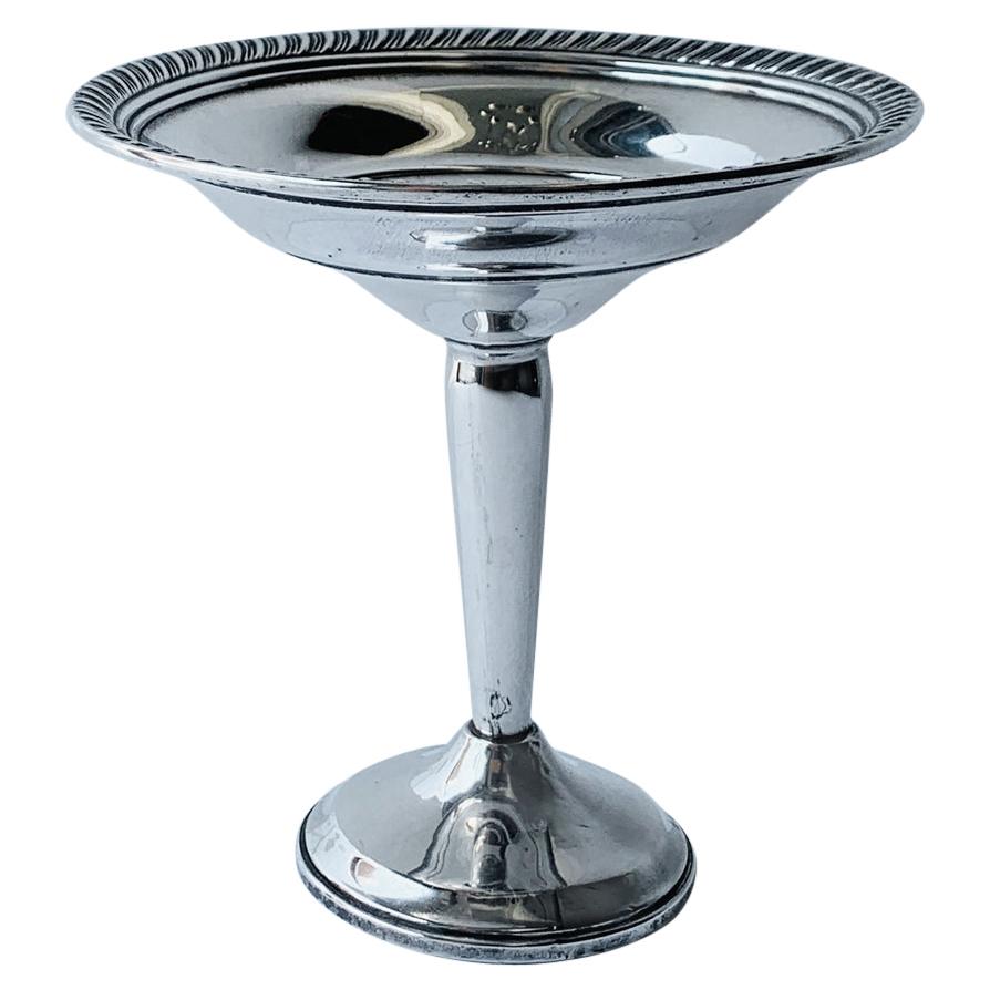Sterling Silver Compote Candy Dish For Sale