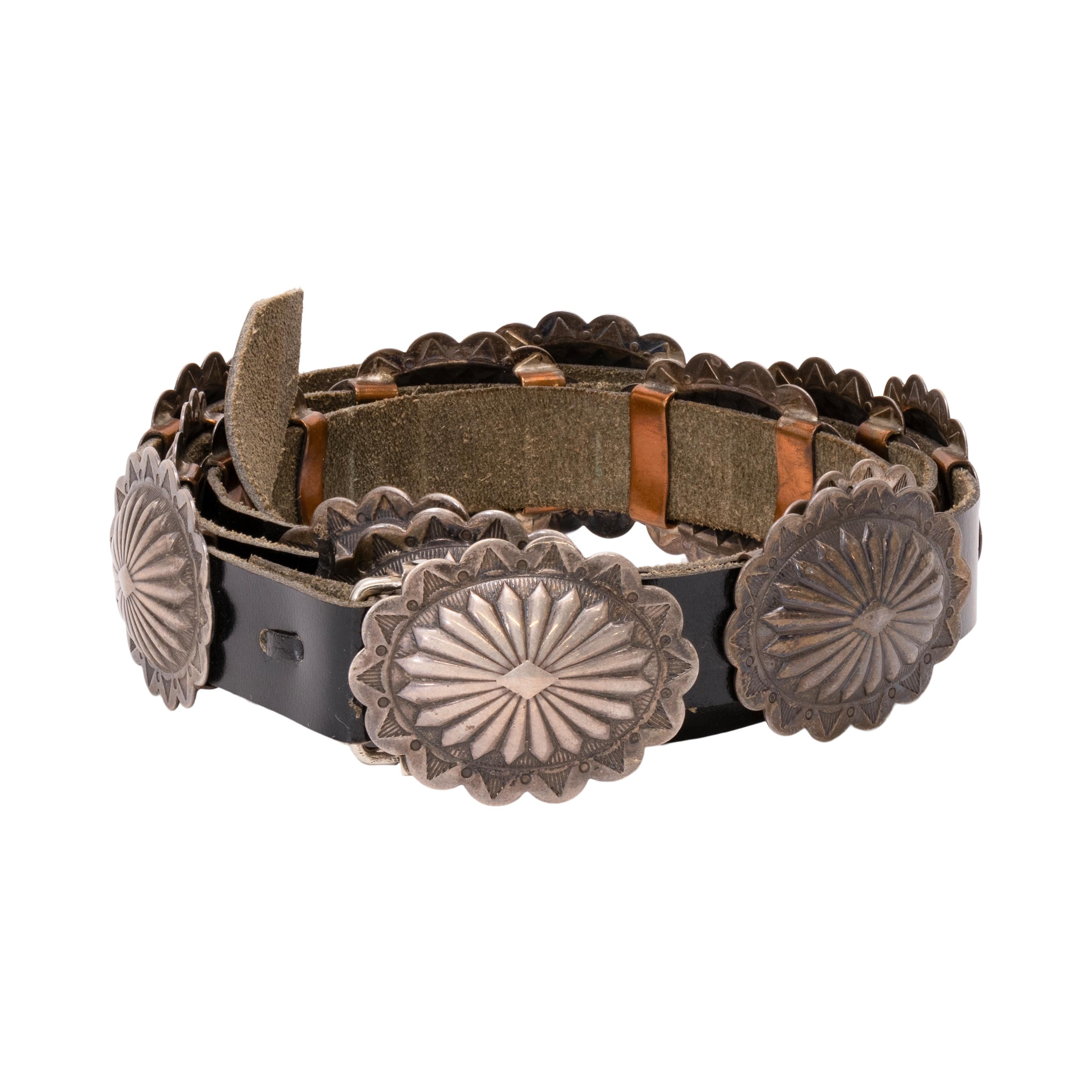 da uomo o donna Cintura Concho in argento 925 in vendita