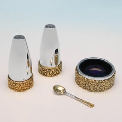 Mid-Century Modern Sterlingsilber-Servierbesteck von Deakin & Francis aus der Mitte des Jahrhunderts von 1973