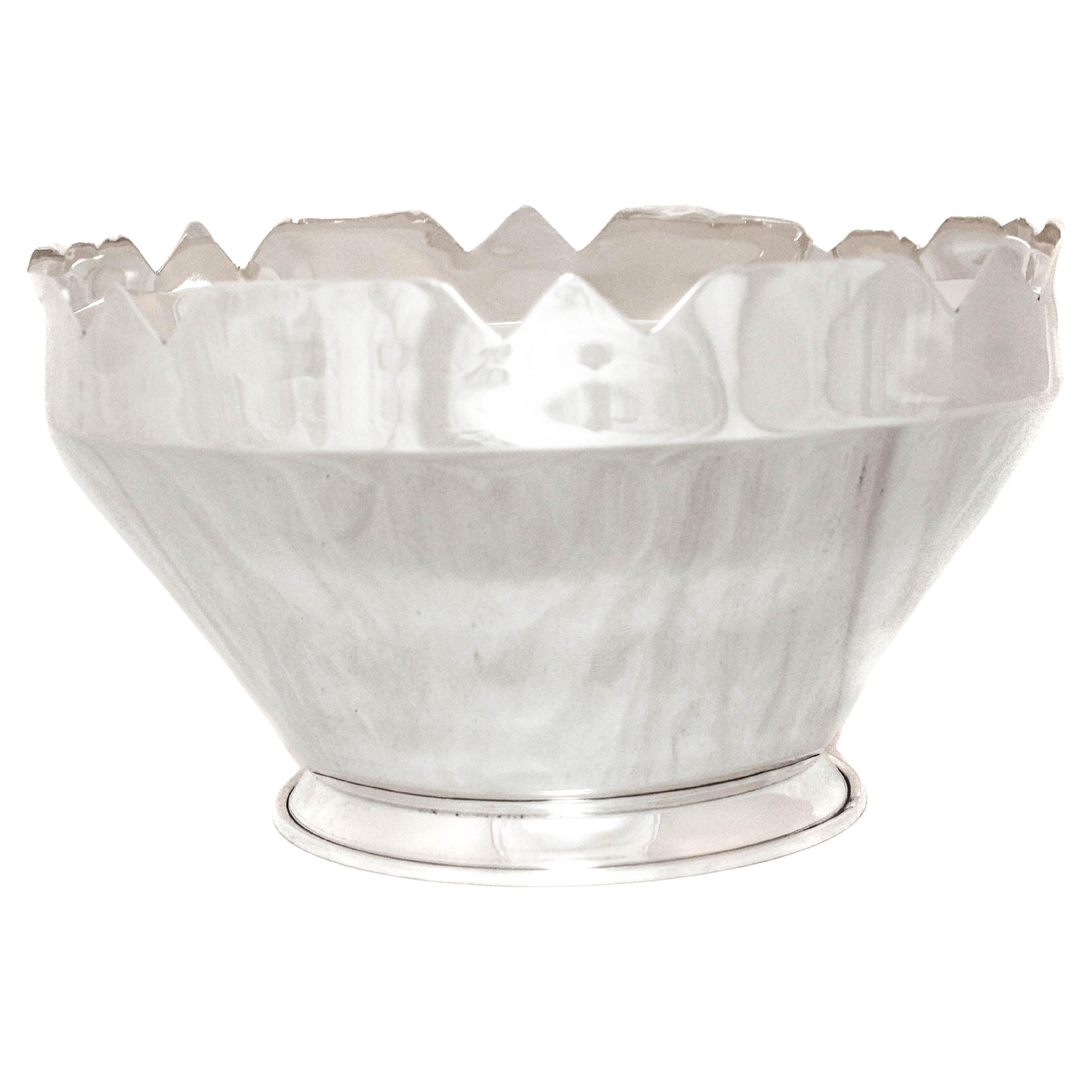 Bol artisanal en argent sterling