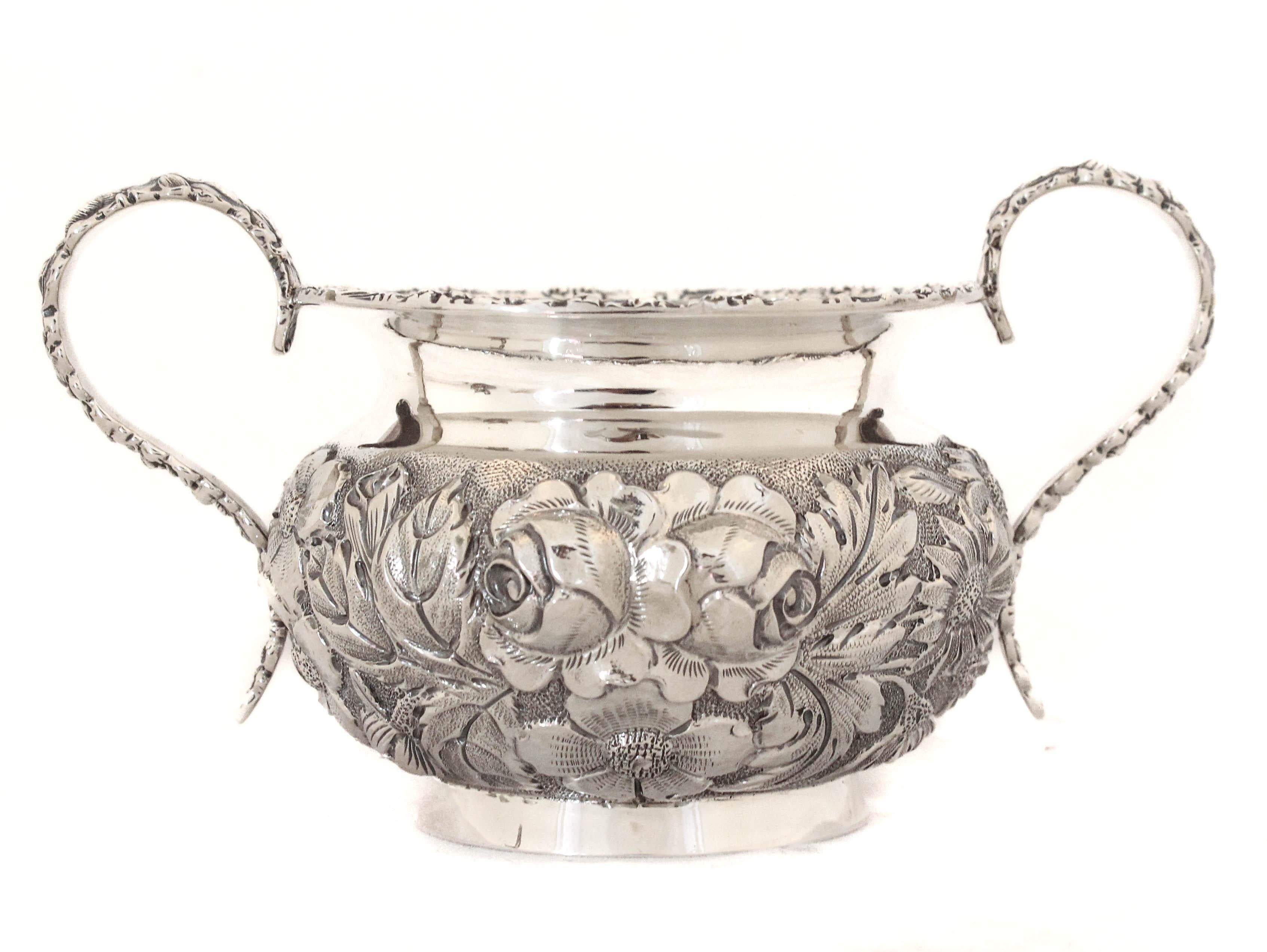 American Sterling Silver Cream & Sugar with Tray