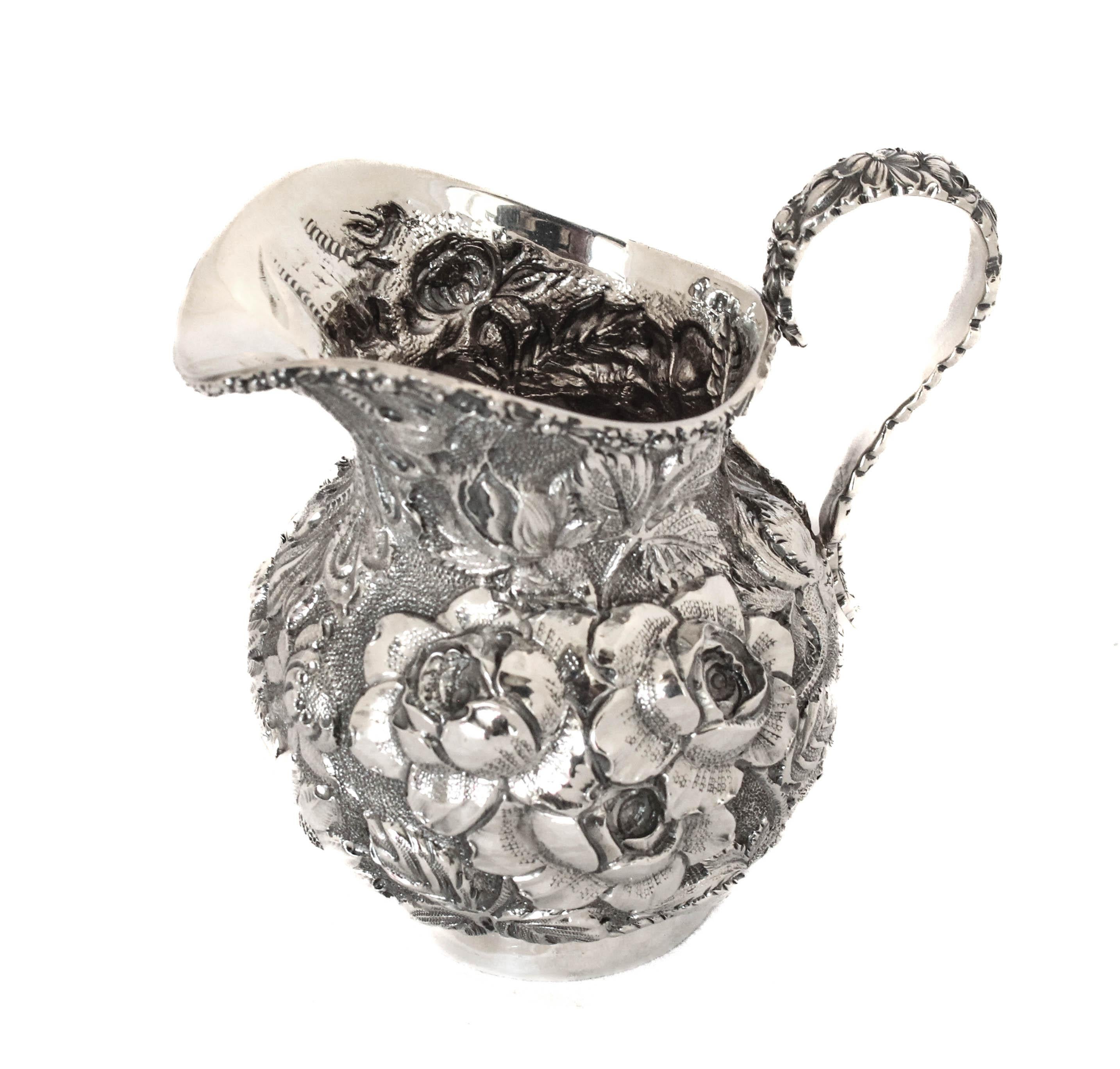 Early 20th Century Sterling Silver Cream & Sugar with Tray