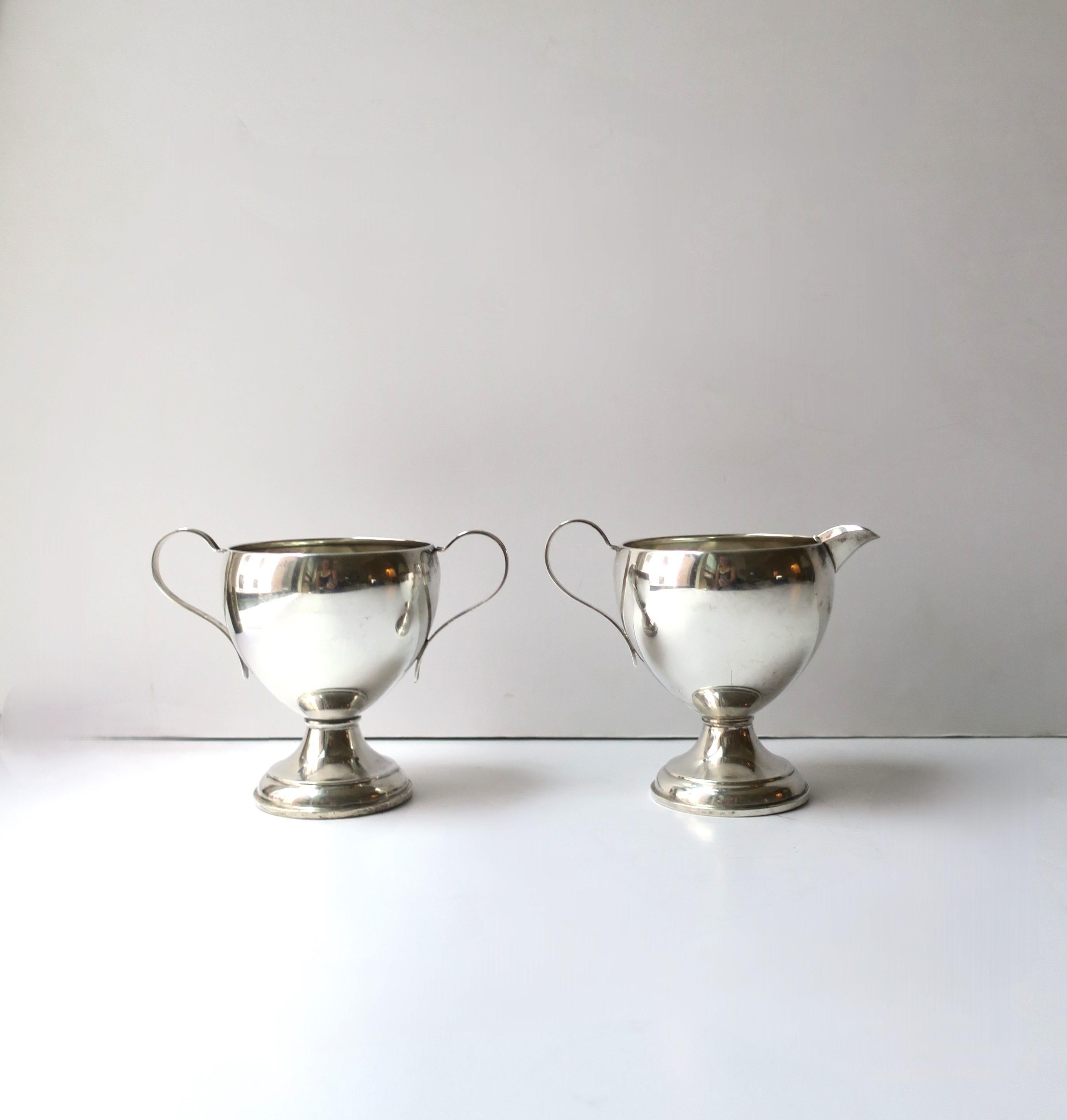 Juego de azúcar y crema de plata de ley Estadounidense en venta