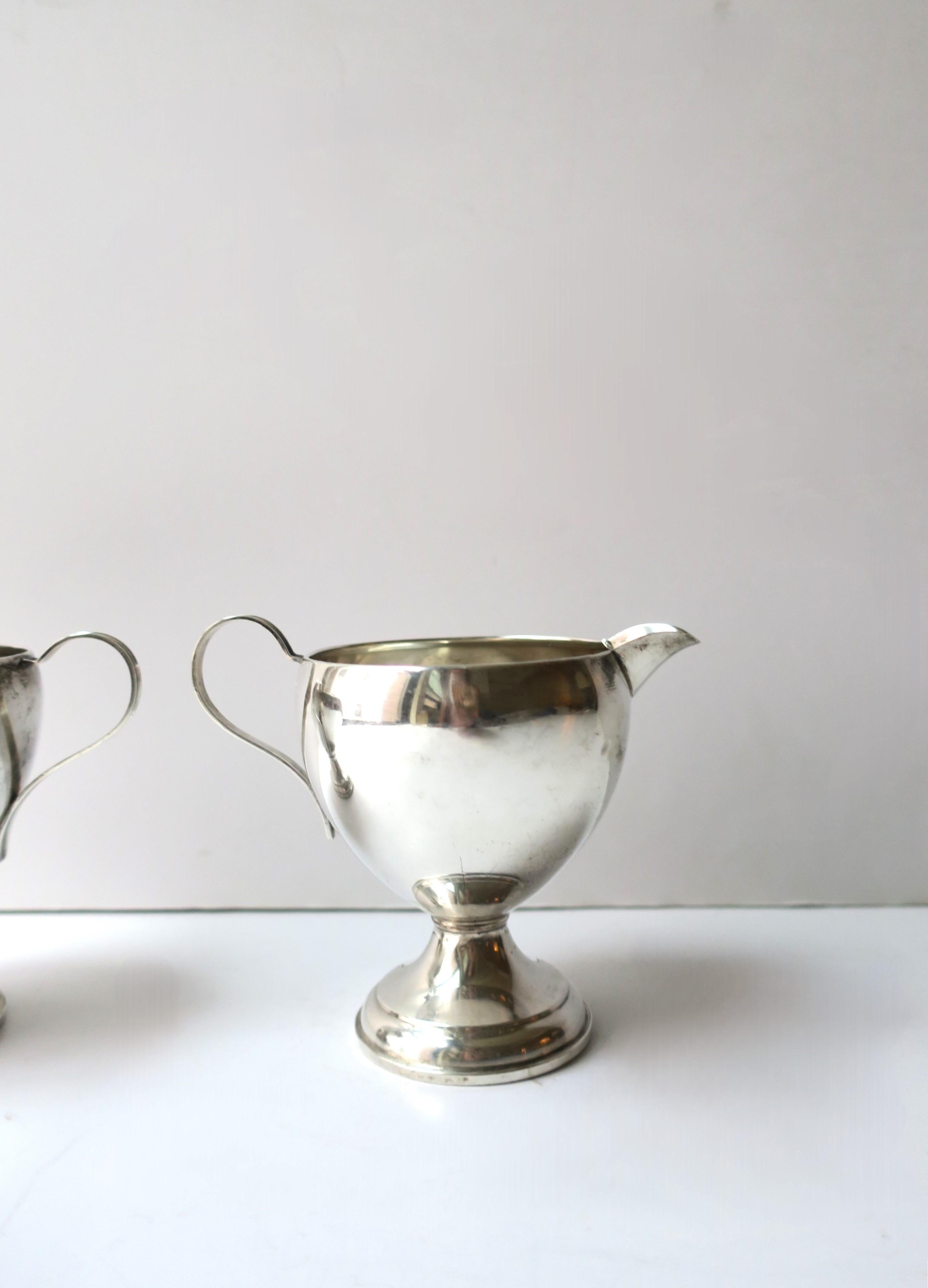 Juego de azúcar y crema de plata de ley en venta 2