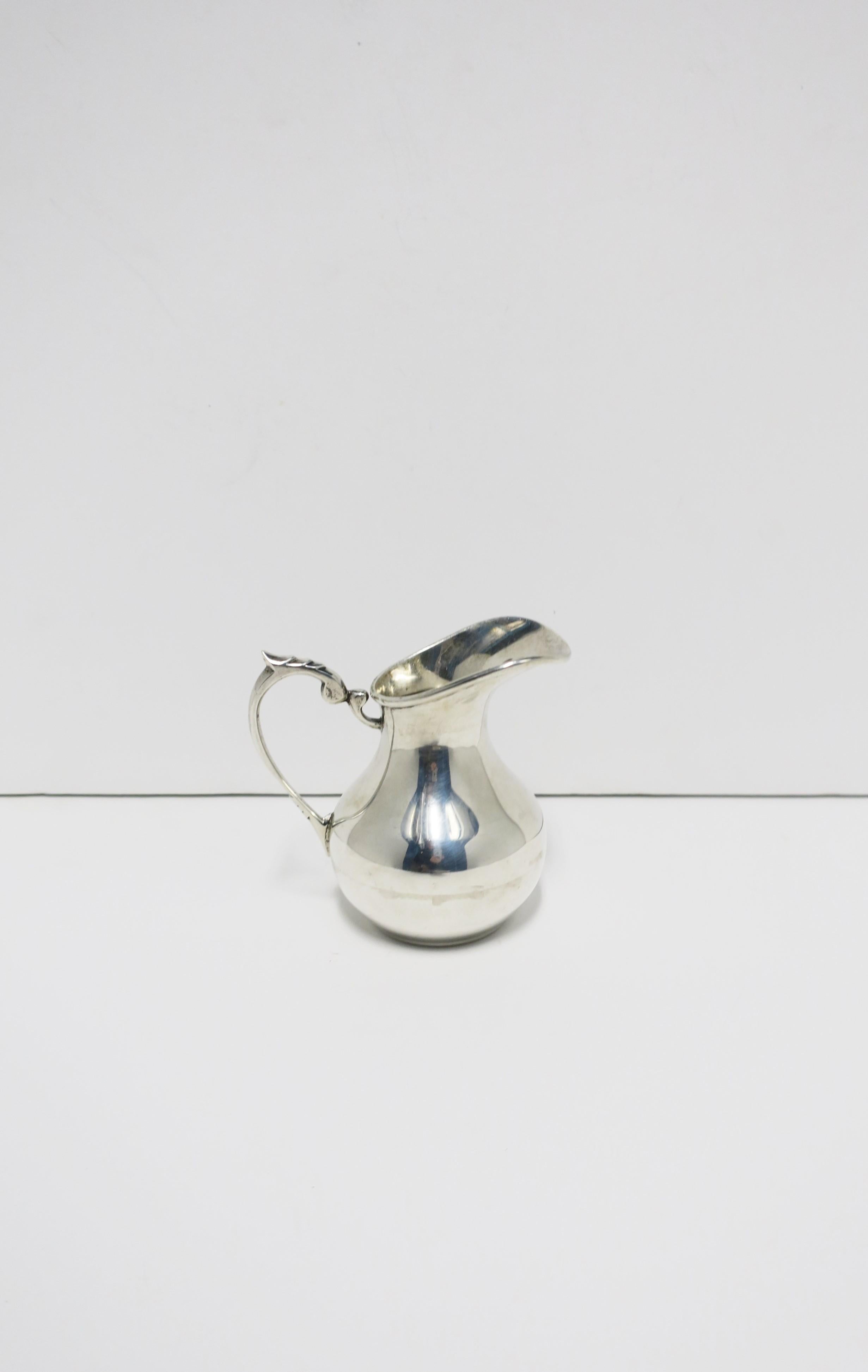 20th Century Chilean Sterling Silver Creamer Pitcher For Sale