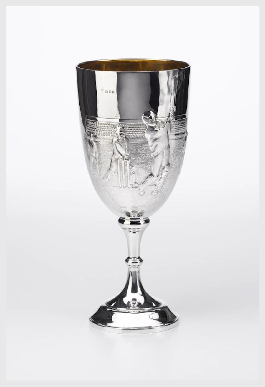 Inizio XX secolo Trofeo di cricket in argento, 1923 circa in vendita