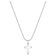 Sterling Silber Kreuz-Halskette