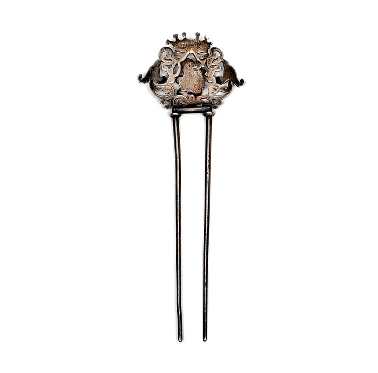 Sterling Silver Crown Hair Comb At 1stdibs