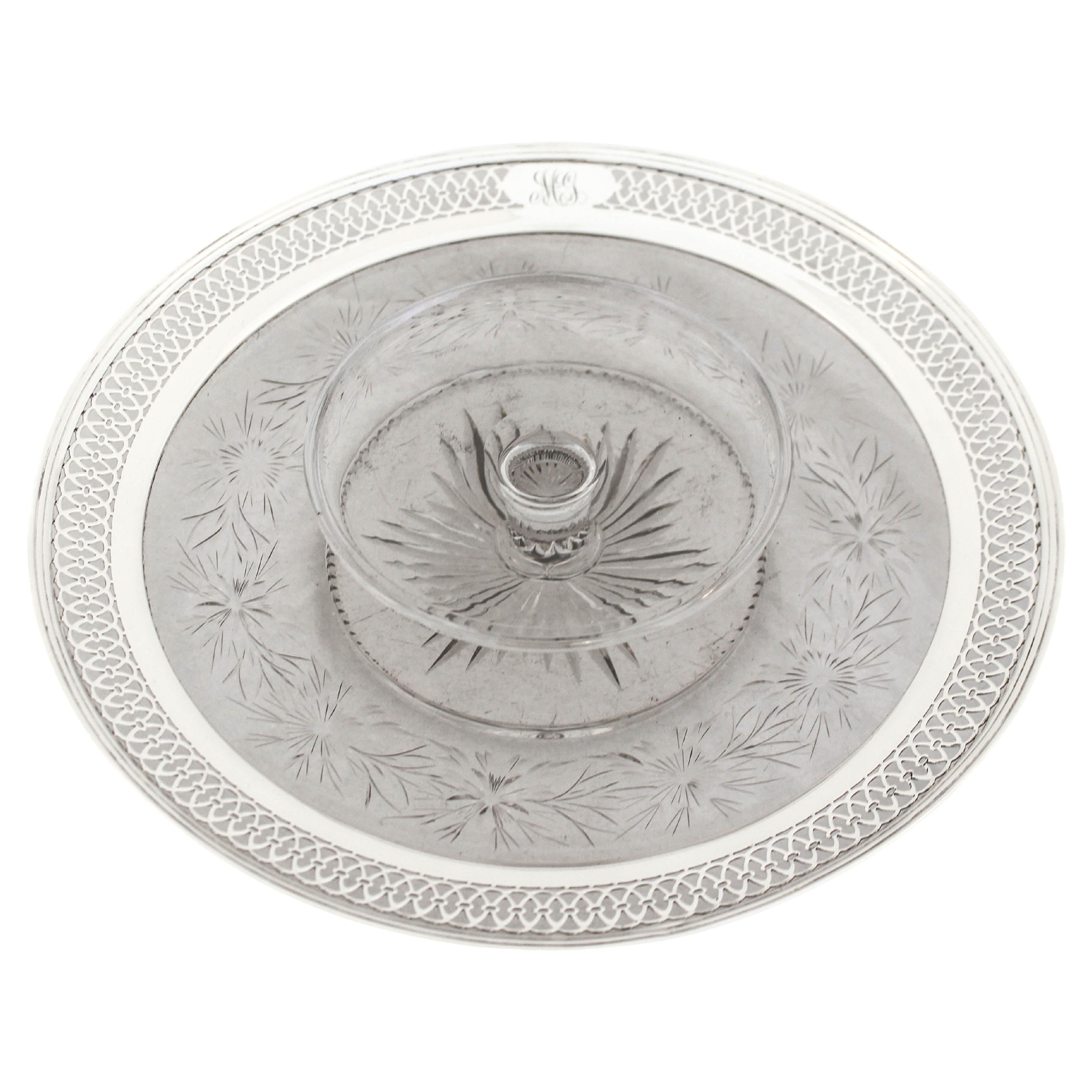 Chip-n-Dip en argent sterling et cristal
