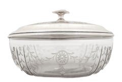 Sterling Silver & Crystal Covered Bowl
