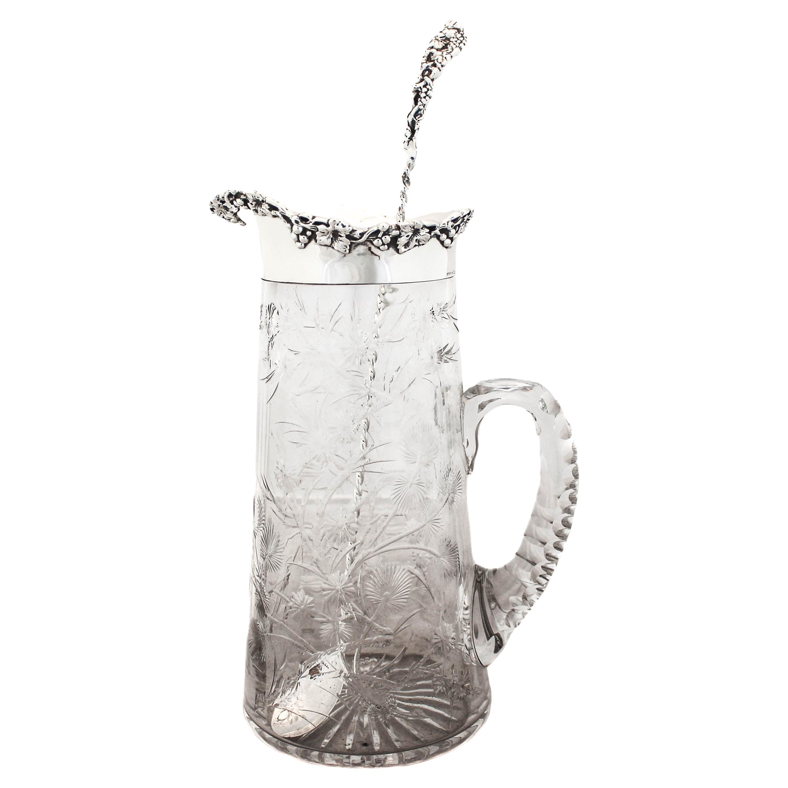 Sterling Silver & Crystal Pitcher