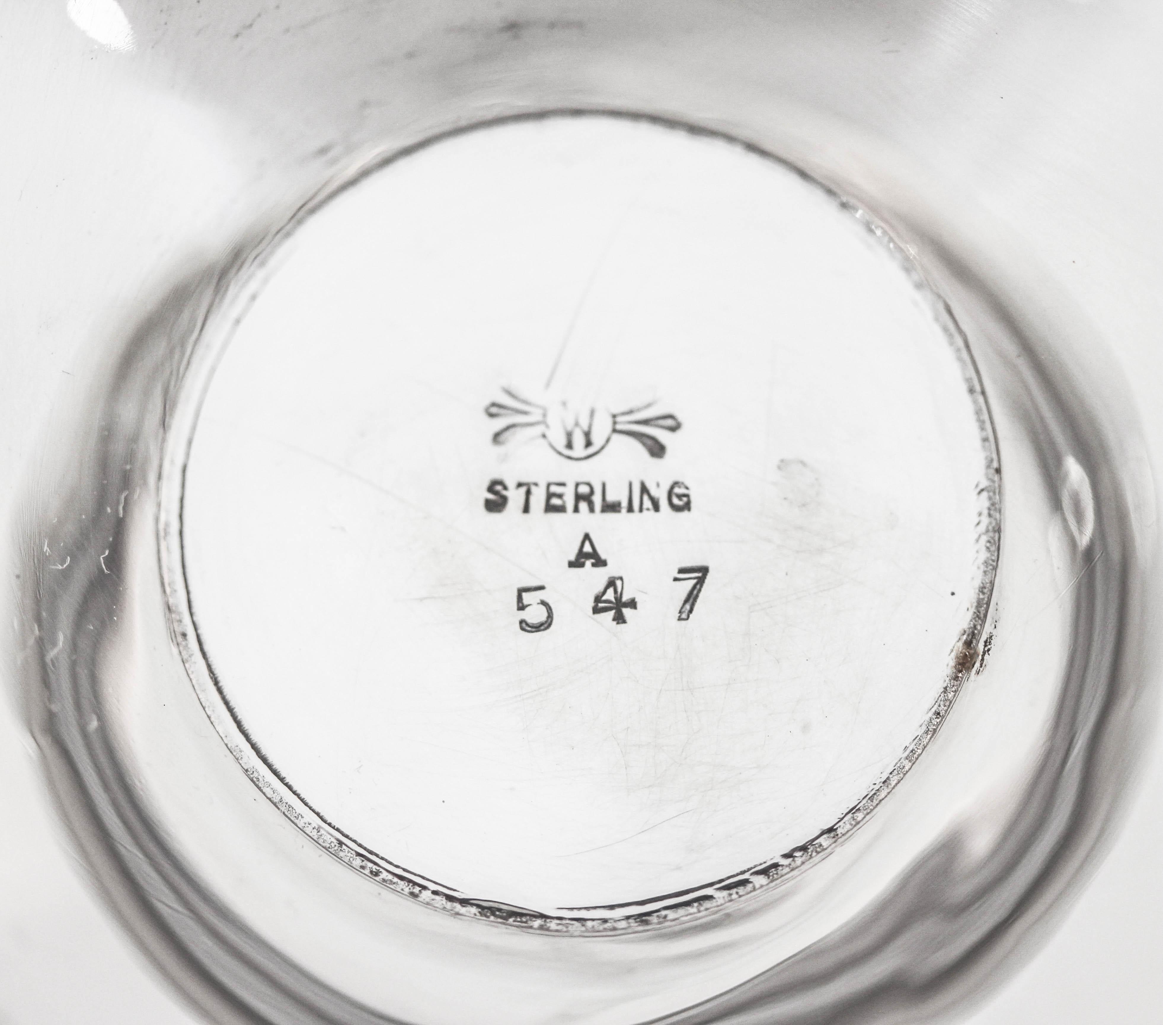 Sterling Silber & Kristall Urne (Sterlingsilber) im Angebot