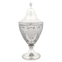 Sterling Silver & Crystal Urn