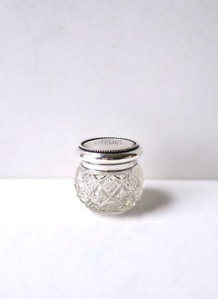 Sterling Silver Crystal Vanity Box J E Caldwell