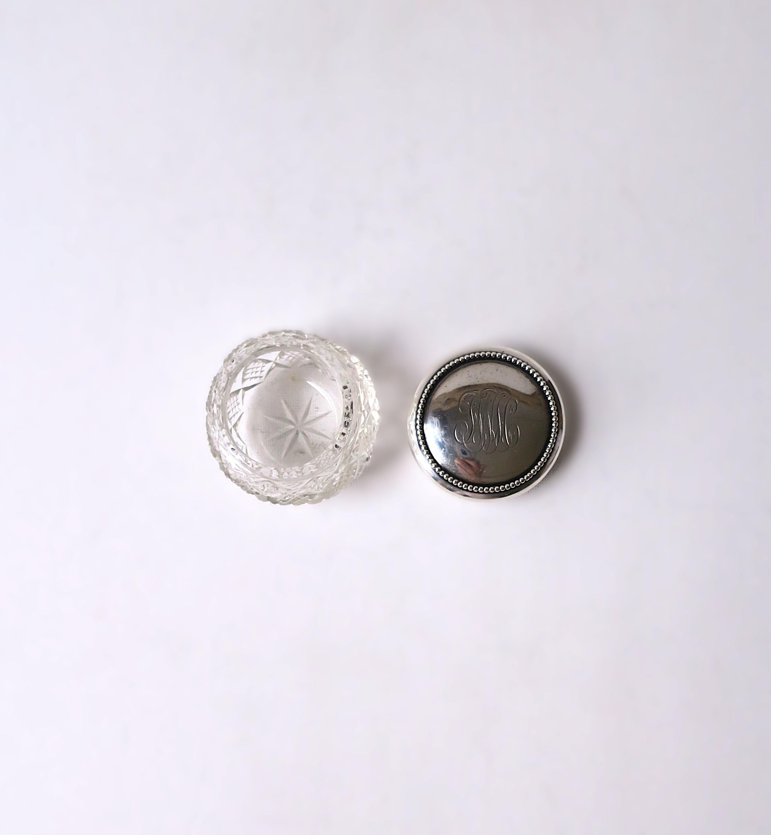 Boîte de toilette en argent sterling J E Caldwell en vente 2
