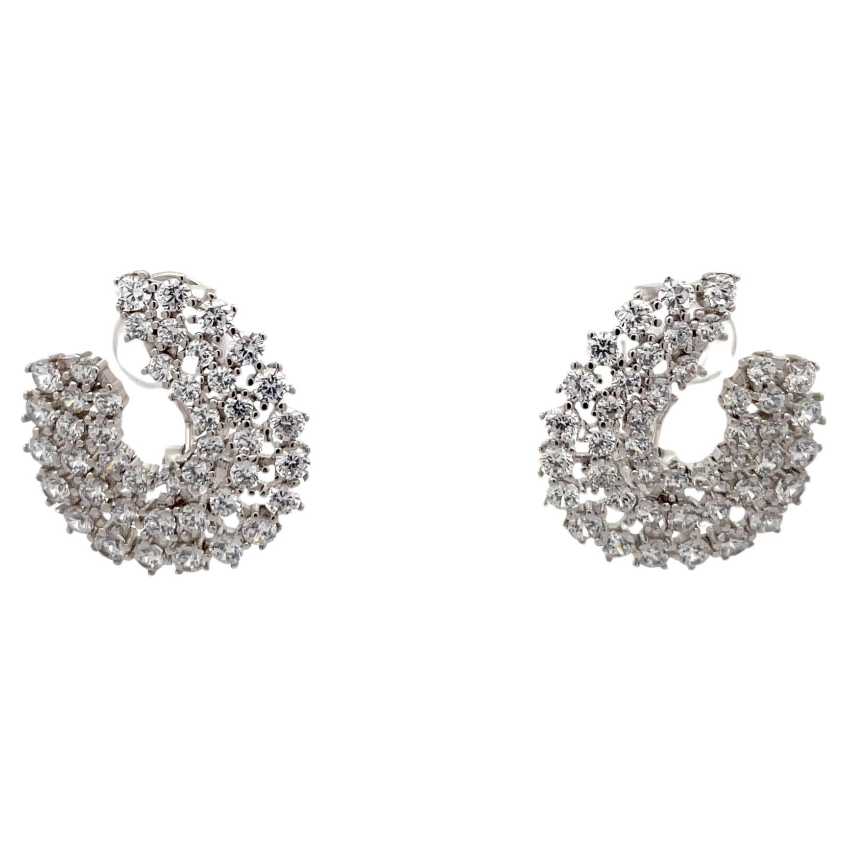 Harbor Diamonds Hoop Earrings