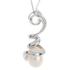 Sterling Silver Cultured Pearl Fancy Pendant