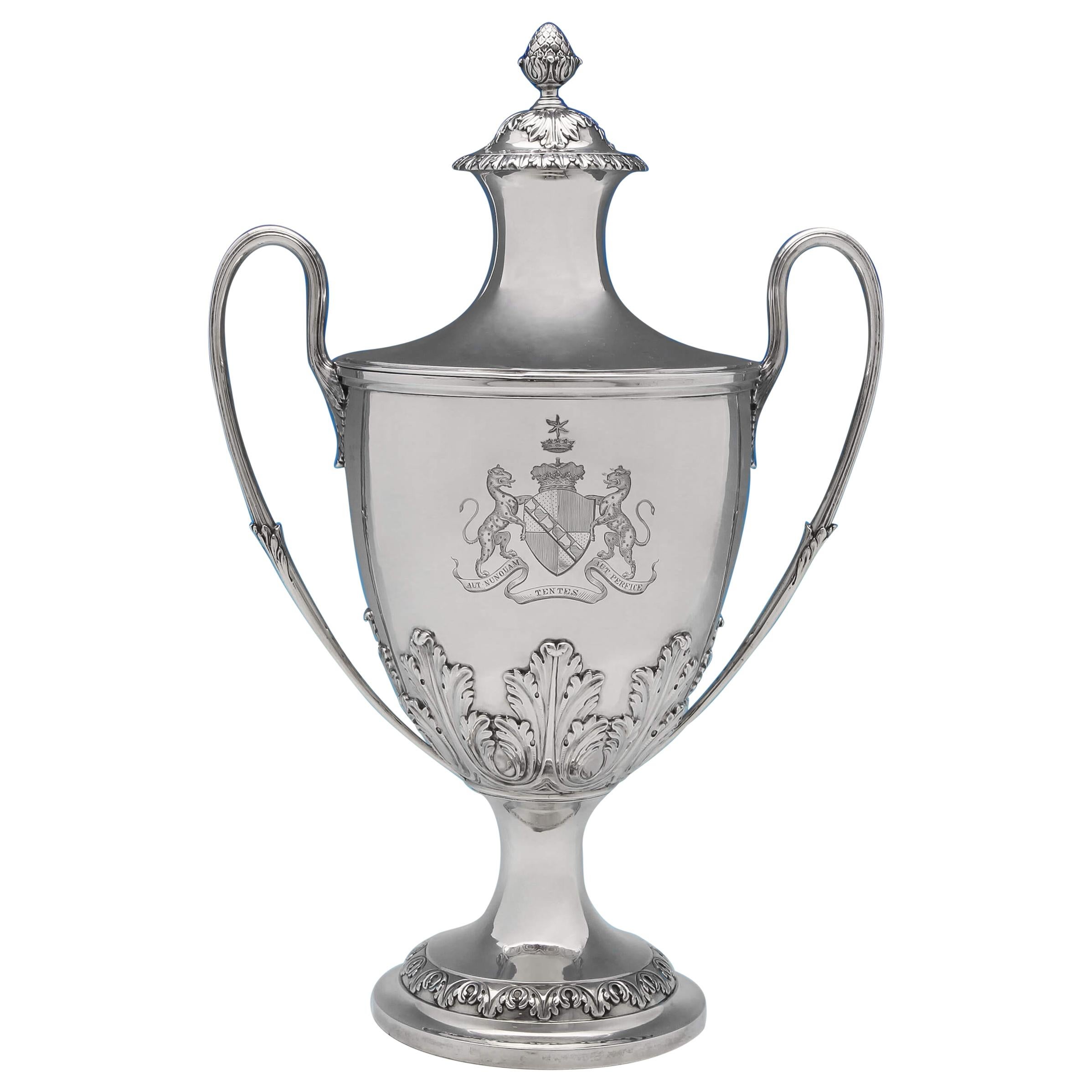 The Duke Of Dorset's Sterling Silver Cup and Cover Hallmarked London 1773 For Sale