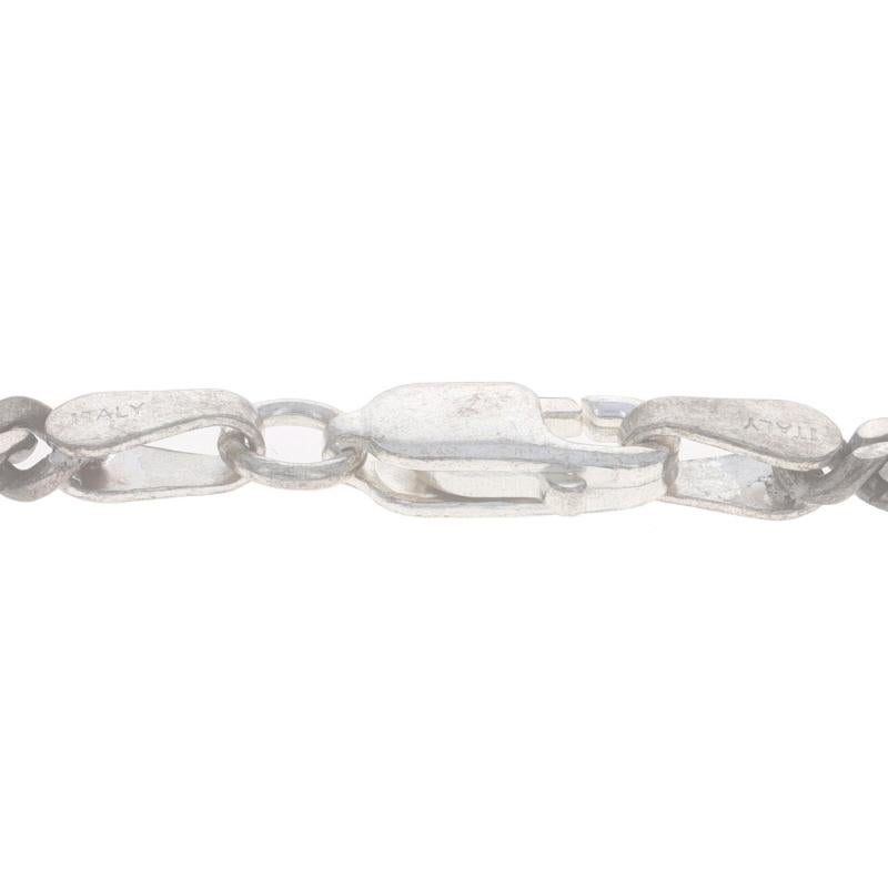 Collana da uomo in argento Sterling Curb Chain 21 3/4