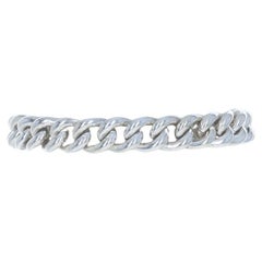 Sterling Silver Diamond Cut Double Curb Chain Necklace 17 3/4" -925 ...