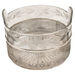 Sterling Silver
Cut Crystal Ice Bucket / Bowl
