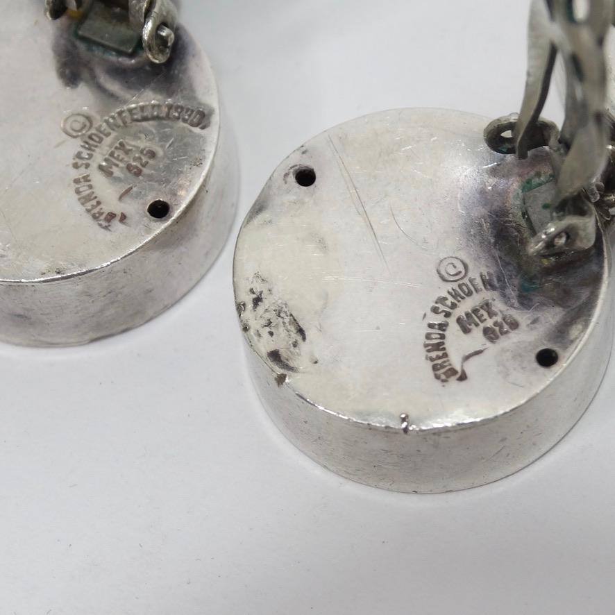 Sterling Silver Dangle Earrings For Sale 2