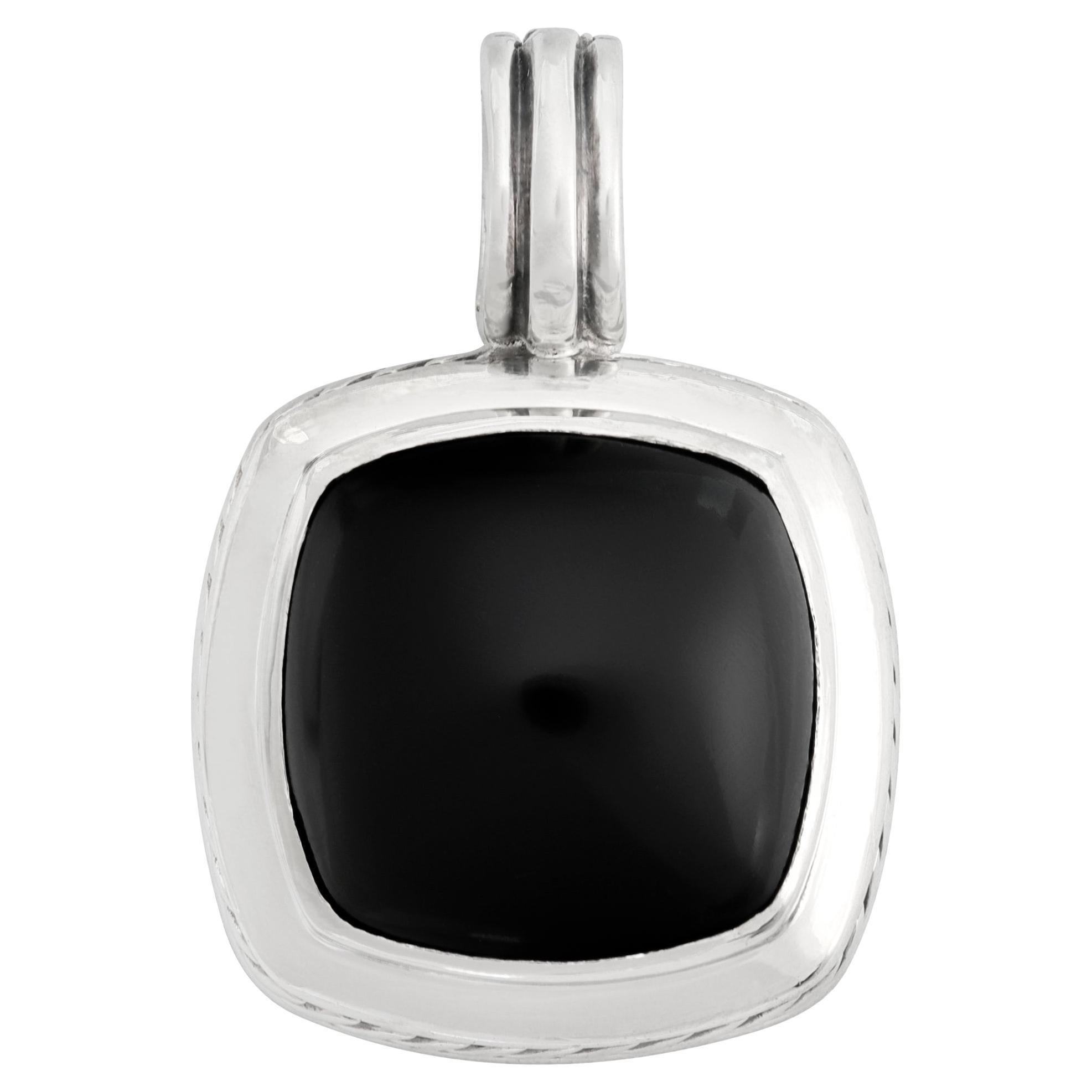 Sterling silver David Yurman Albion Collection enhancer pendant
