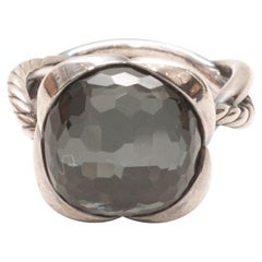 Sterling Silver David Yurman Black Onyx Cocktail Ring