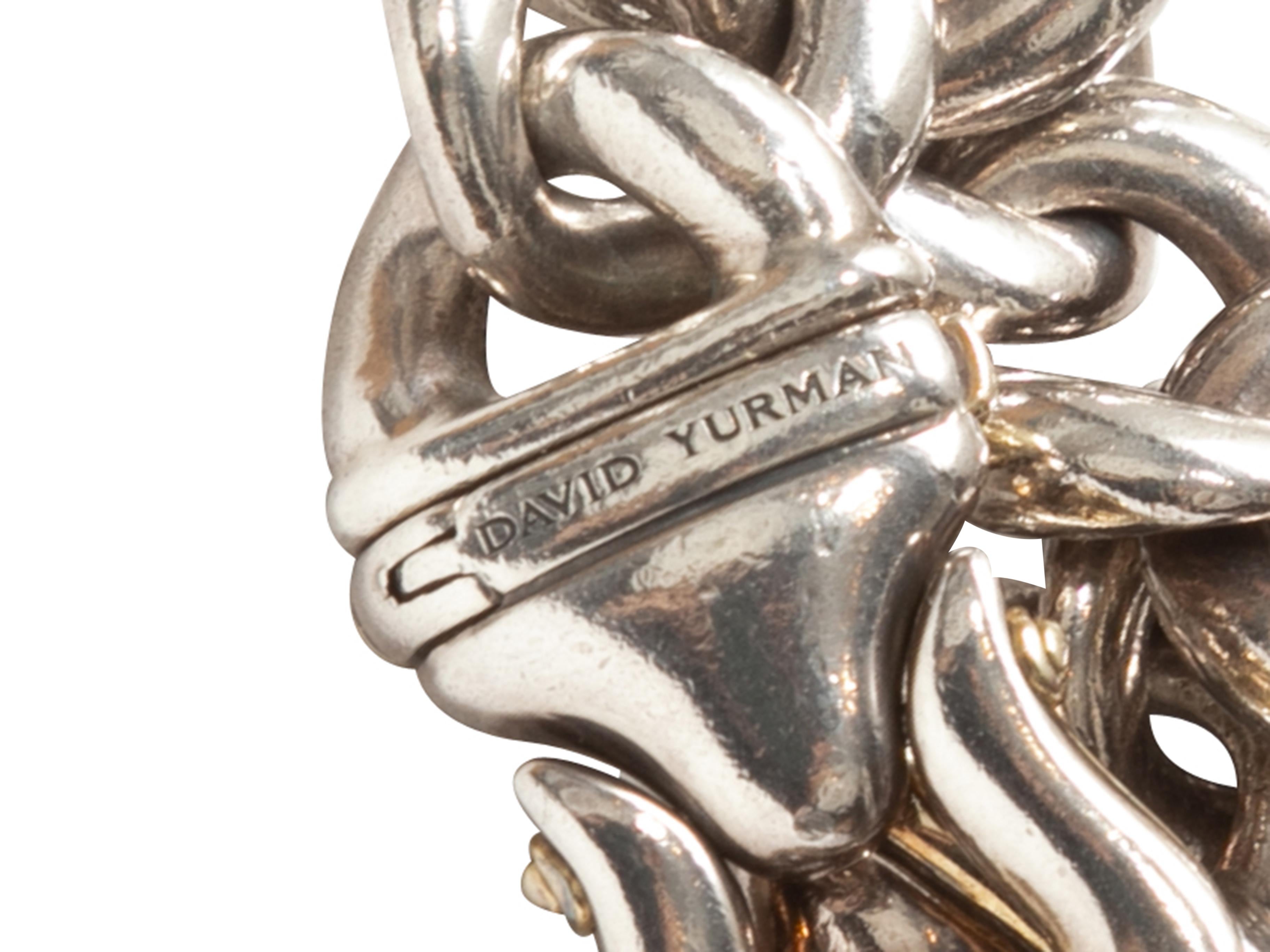 Pulsera de eslabones con hebilla de plata de ley David Yurman en Bueno estado para la venta en New York, NY