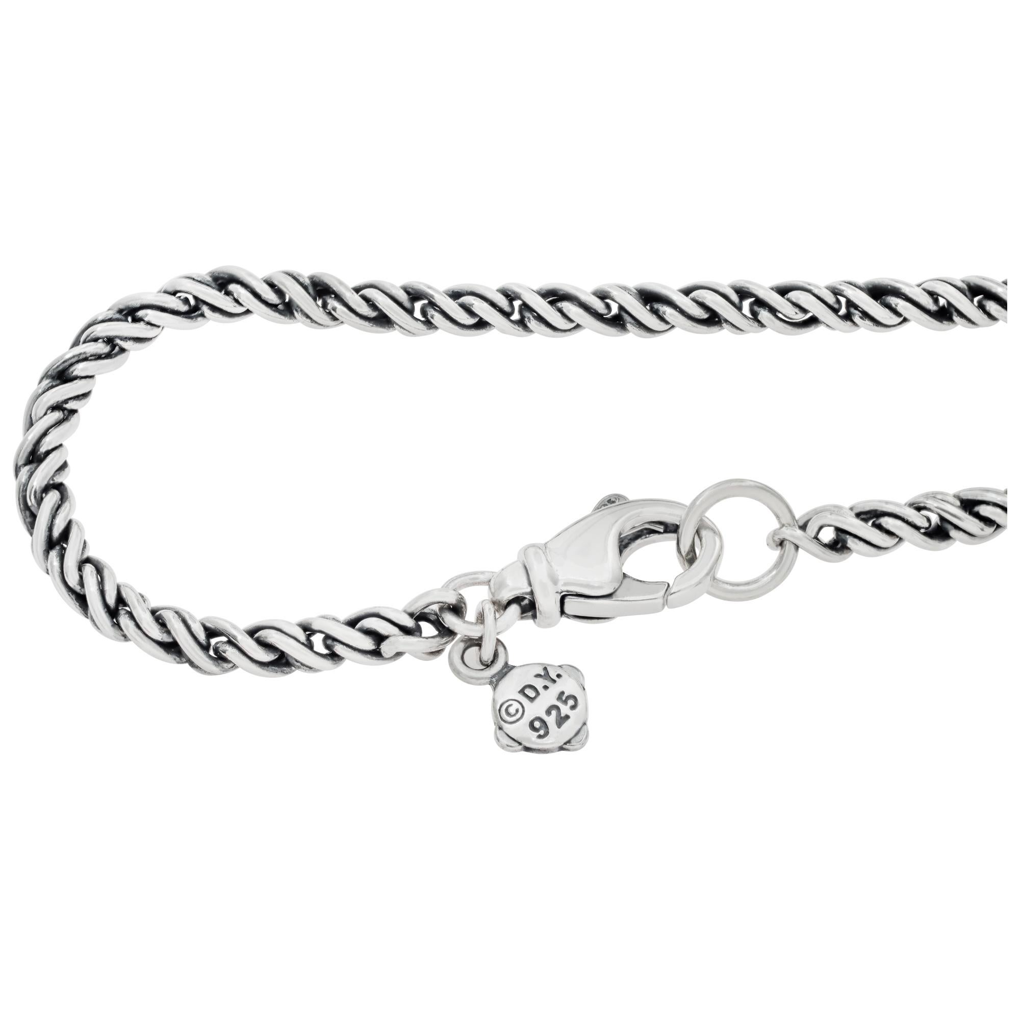 da uomo o donna Collana con stazione a spirale David Yurman in argento sterling in vendita