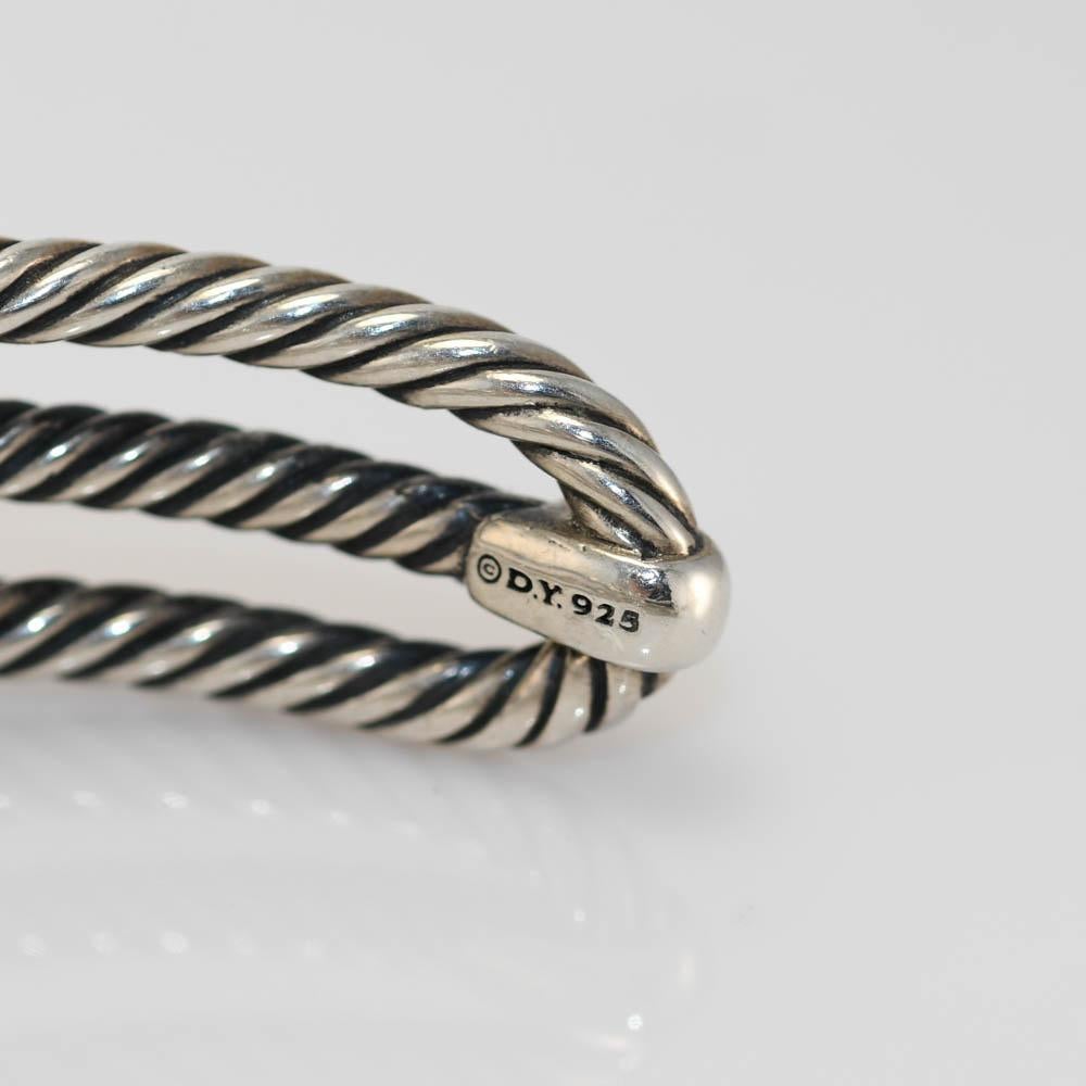 Women's Sterling Silver David Yurman Topaz Cable Confetti Bracelet, 32g